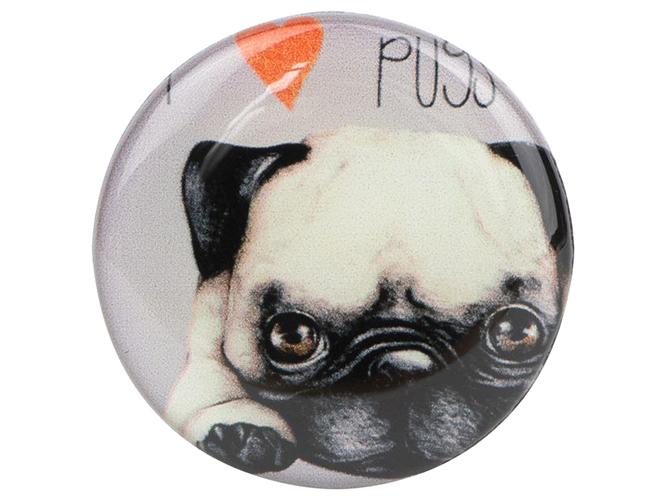 Держатель для телефона PopSocket Circle, Pug 08 Black