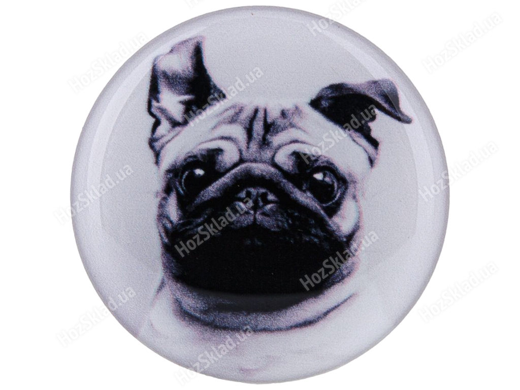 Купить Держатель для телефона PopSocket Circle, Pug 05 Black недорого