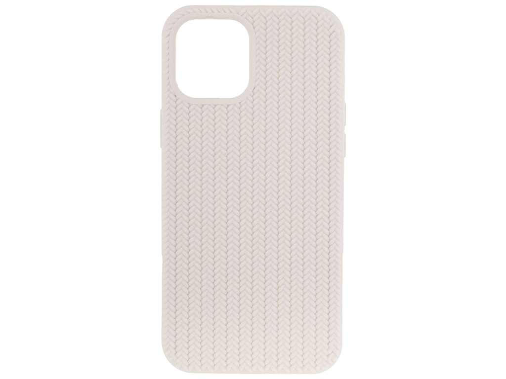Чехол Silicone Knitted для iPhone 12 Pro Max Copy Цвет 5, Antique white