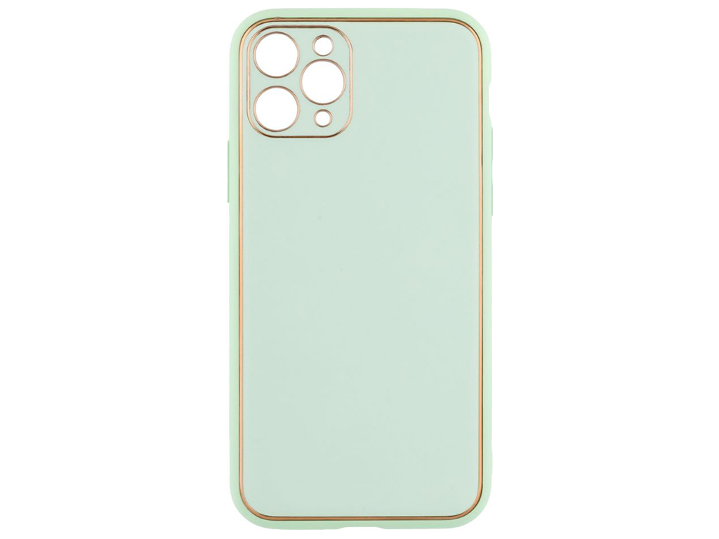 Чохол Leather Gold with Frame without Logo для iPhone 11 Pro Колір 6, Mint