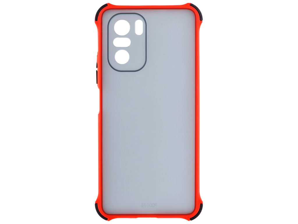 Чехол Armor Dark with Frame для Poco F3 Цвет 5, Красный
