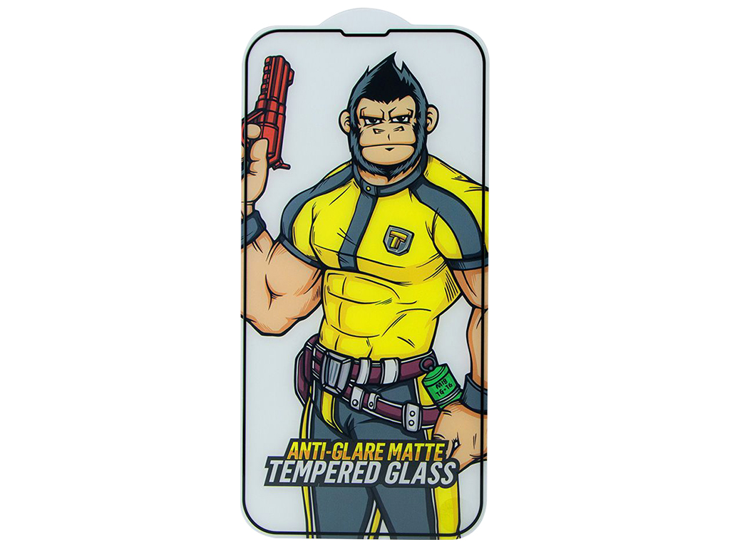 Защитное Стекло Type Gorilla 0.33мм 2.5D HD Anti-Glare/Static NPT9 для iPhone 13/13 Pro/14 Цвет Черн