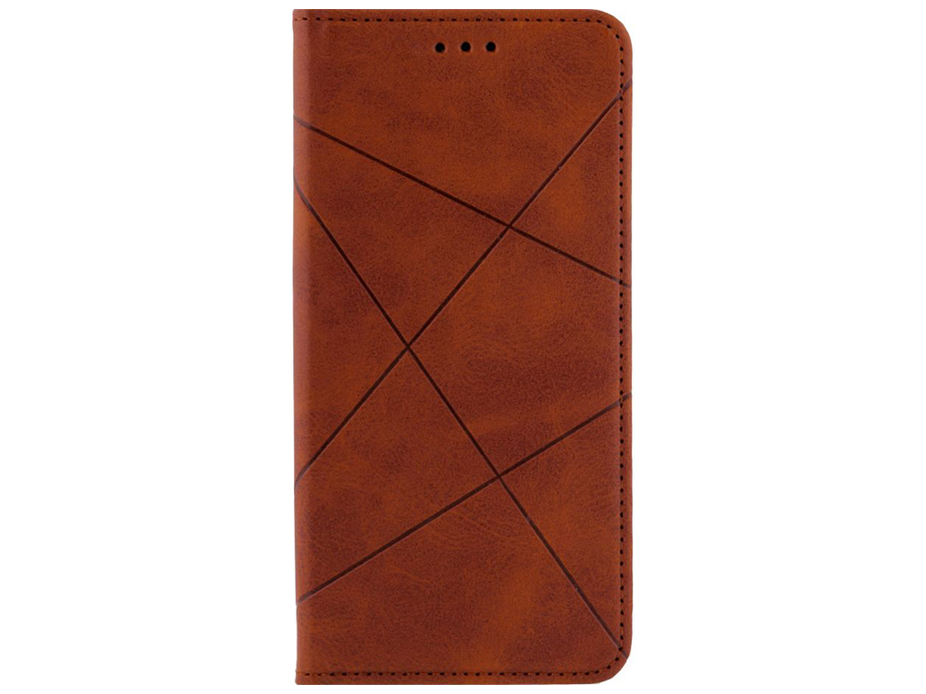 Чехол-книжка Business Leather для Xiaomi Redmi Note 10S Цвет Коричневый