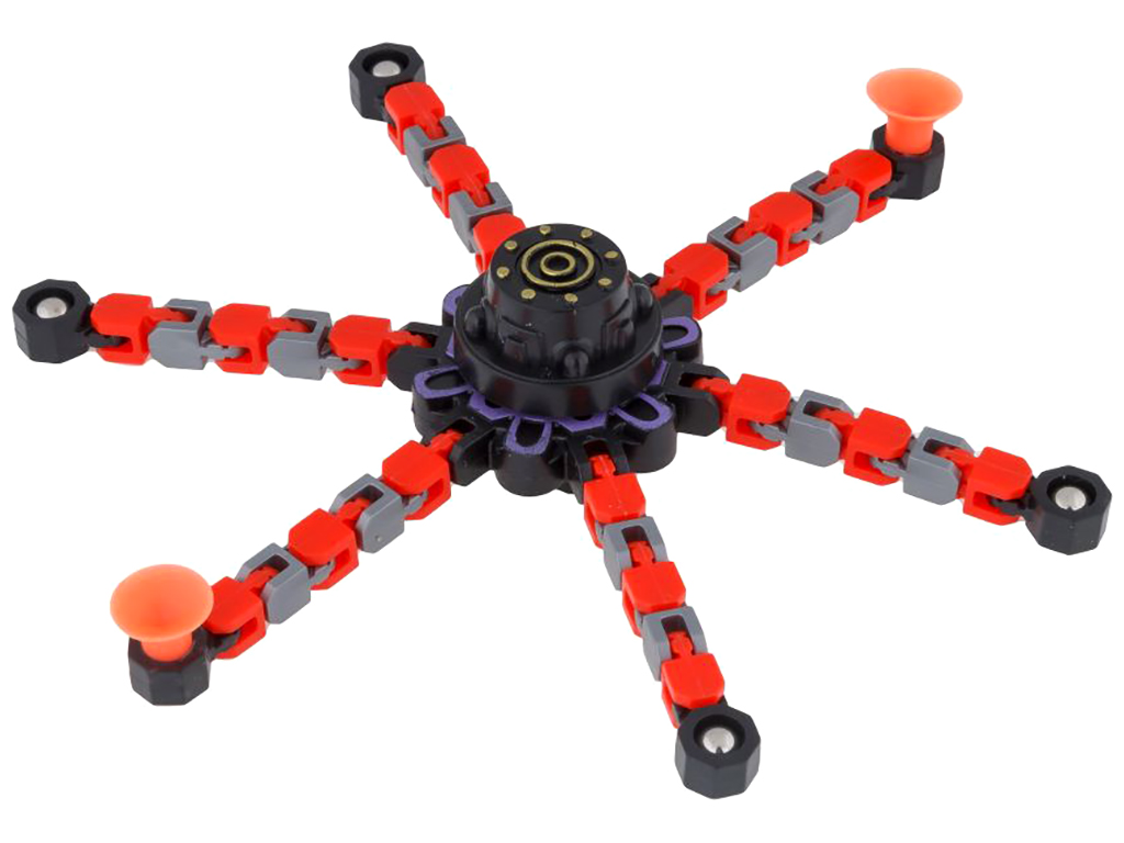 Спінер Fingertip Mechanical Gyroscope with velcro ( Гарантія 14 днів ), Червоний