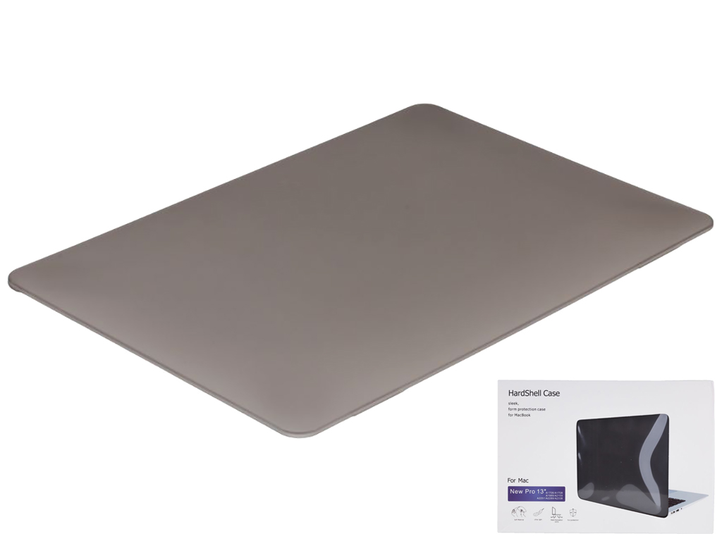 Чехол HardShell Case for MacBook 13.3 Pro (A1706/A1708/A1989/A2159/A2289/A2251/A2338) Цвет Gray