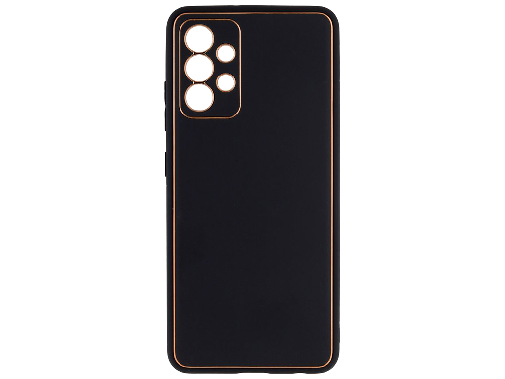 Чохол Leather Gold with Frame without Logo для Samsung  A32 4G Колір 2, Black