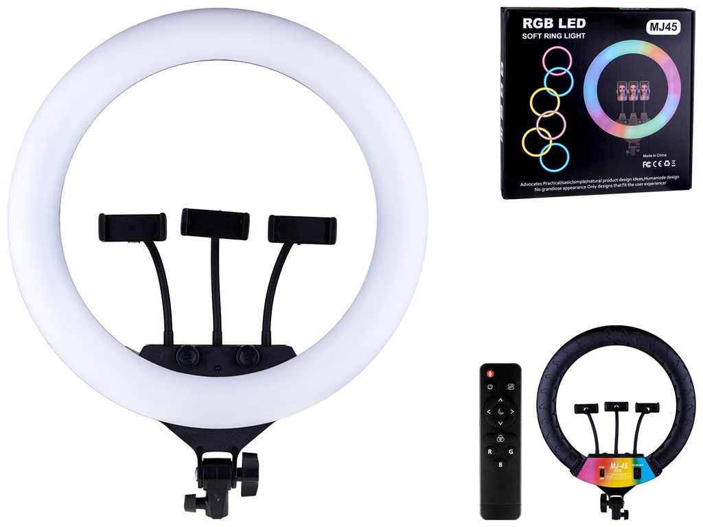 Лампа RGB MJ18 45см мятая упаковка, Чёрный