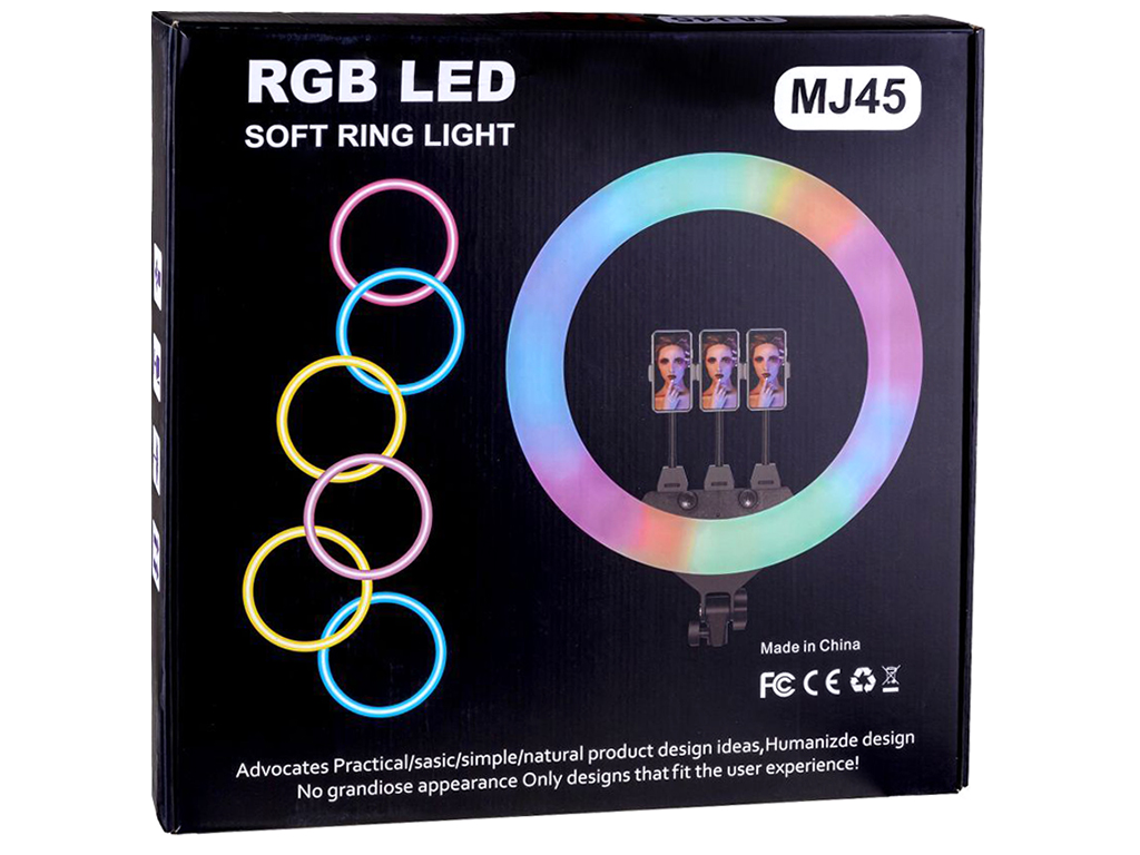 Лампа RGB MJ18 45см мятая упаковка, Чёрный