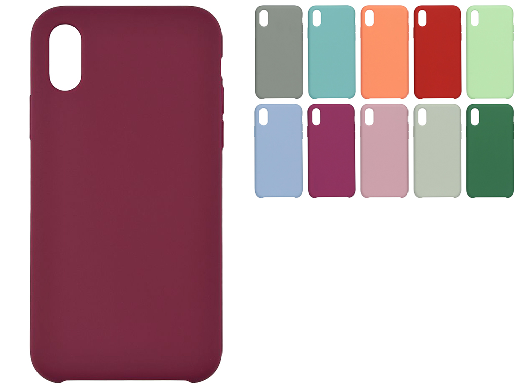 Чохол Soft Case для iPhone X/Xs Колір 42, Maroon