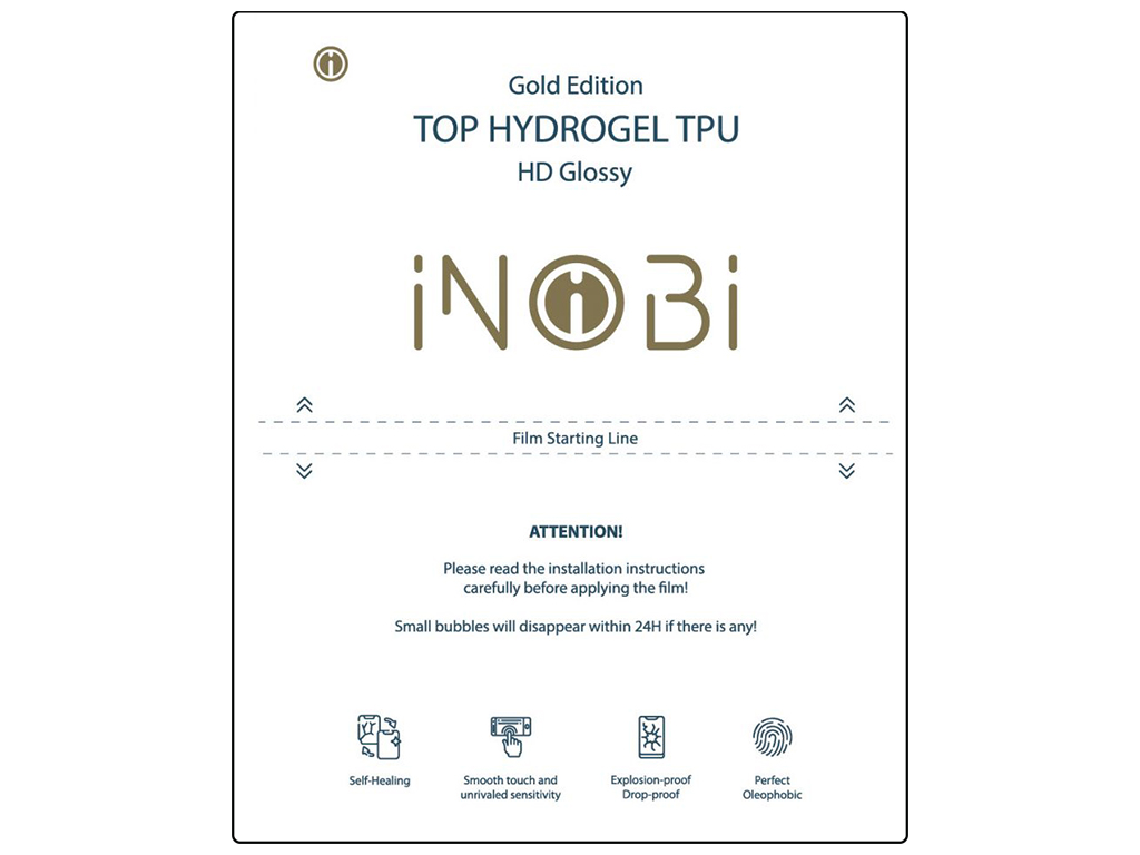 Гидро-гель плёнка iNobi Tablet Gold Edition HD Glossy TG-001 10 штук Цвет Прозрачный