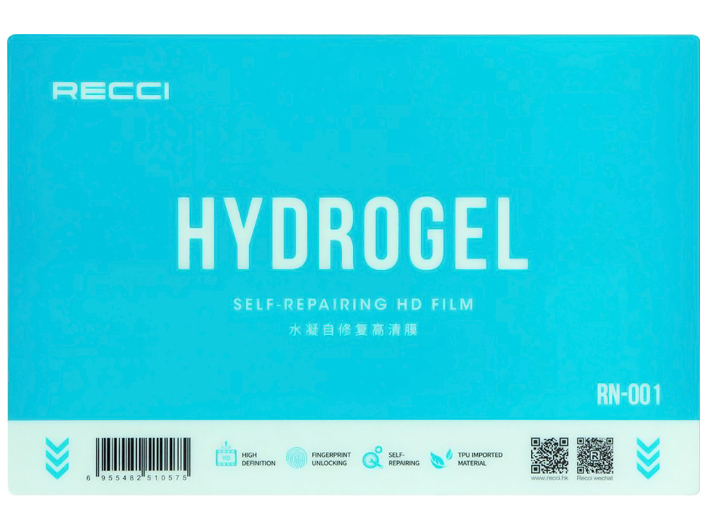 НАБОР Гидро-гель Плёнка Recci HD 5A RN-001 50 шт Глянец + QR Hoco Цвет Прозрачный