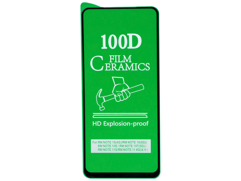 Защитное стекло Film Ceramic for Xiaomi Redmi Note 11/11S/11 Pro без упаковки Цвет Чёрный