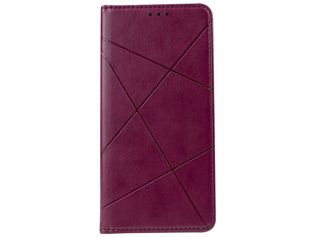 Чохол-книжка Business Leather для Xiaomi Poco X4/Redmi Note 11 Колір Бордо