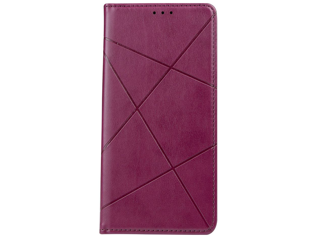 Чехол-книжка Business Leather для Realme 8 Цвет Бордо