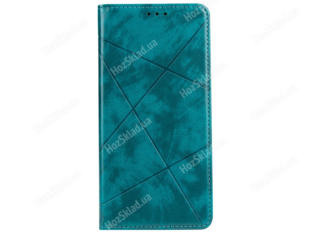 Чехол-книжка Business Leather для Samsung Galaxy A03 Цвет Зелёный
