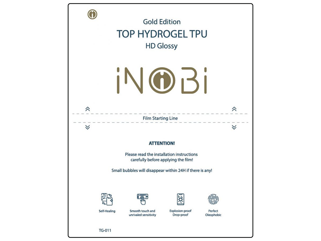 Гидро-гель плёнка iNobi Tablet Gold Edition HD Glossy TG-011 10 штук Цвет Прозрачный