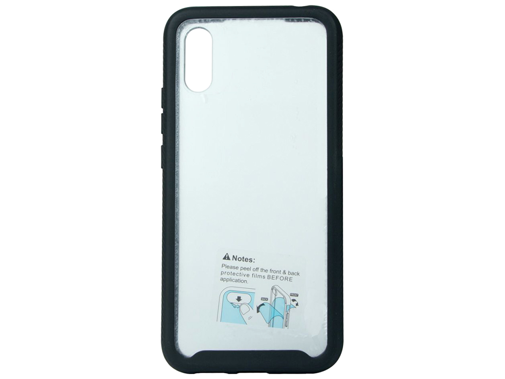 Чехол Shockproof Black Frame+ Transparent Back для Xiaomi Redmi 9A 4G Цвет 18, Black