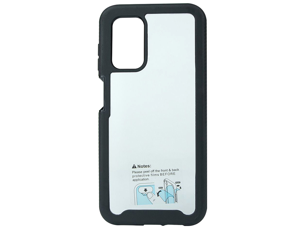 Чехол Shockproof Black Frame+ Transparent Back для Samsung A13 4G Цвет 18, Black