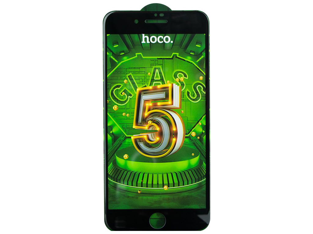 ПОШТУЧНО   Защитное стекло Hoco G12 5D for Apple Iphone 7 Plus/8 Plus Цвет Чёрный