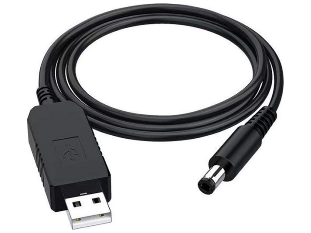 Кабель USB to DC для роутера с 5v на 9v 0.6A 5.5 х 2.1 mm Цвет Черный