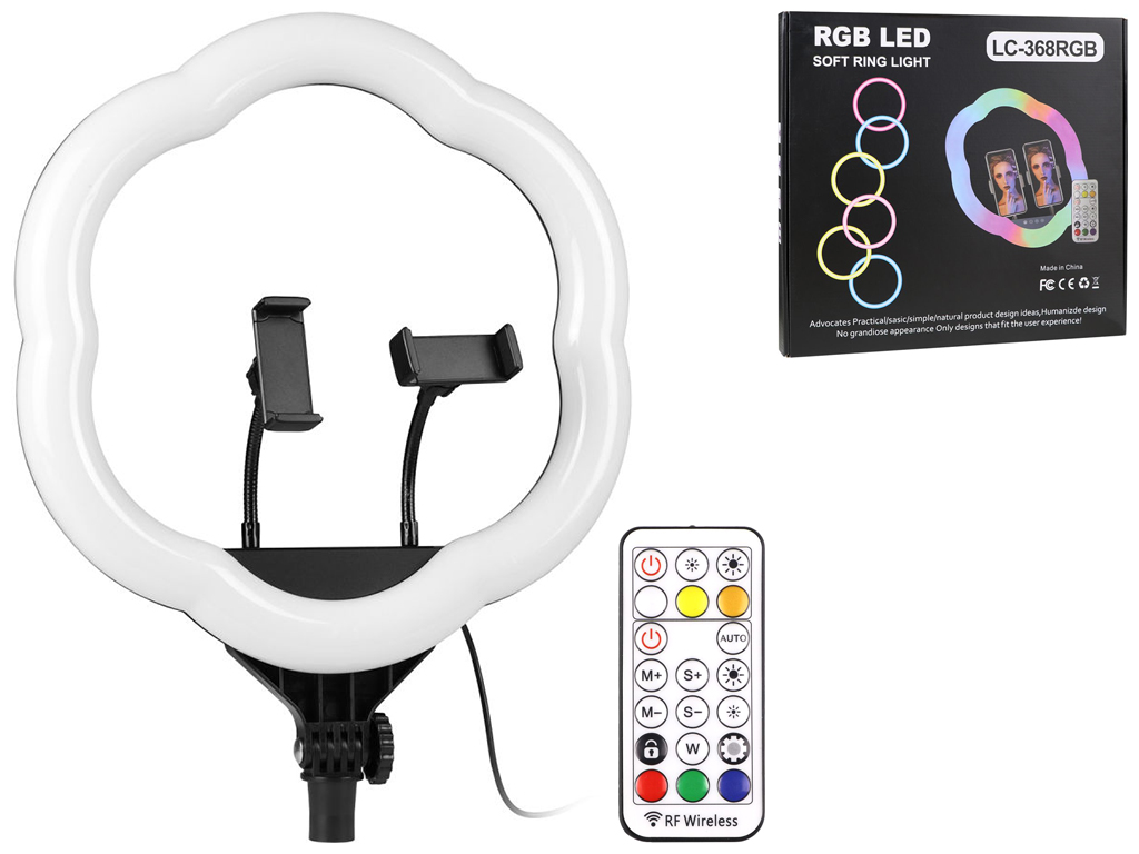 Лампа RGB LC-368(Flower Type) 36 см Цвет Черный