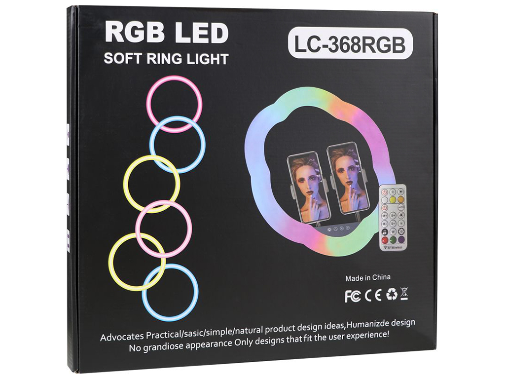 Лампа RGB LC-368(Flower Type) 36 см Цвет Черный