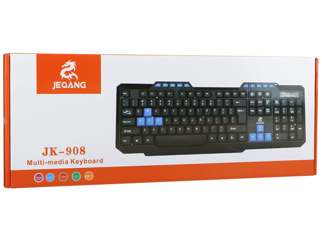 Клавіатура JEQANG JK-908 Чорний