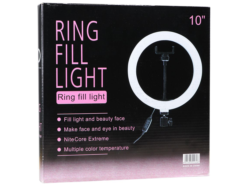 Лампа Fill Light 26см (QX-260) м'ята упаковка Колір Чорний