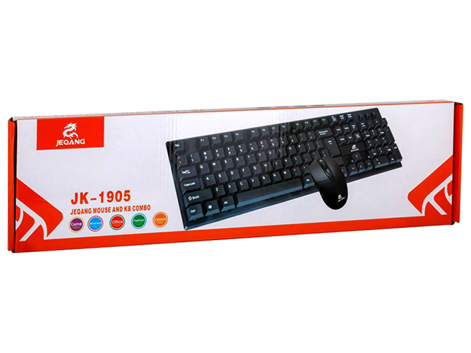 Клавіатура і Миша JEQANG JK-1905 м'ята упаковка Чорний