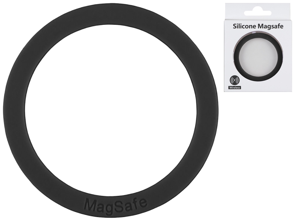 Кольцо Silicone MagSafe Черный,1