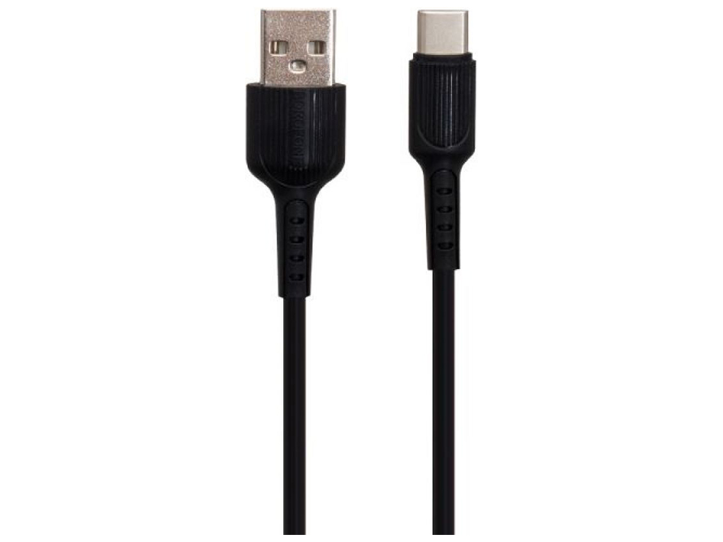 Кабель USB Borofone BX16 Type-C М'ята упаковка, Чорний