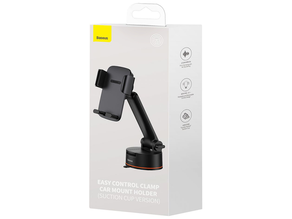 Автотримач Baseus Easy Control Clamp SUYK0200 М'ята упаковка, Чорний,01