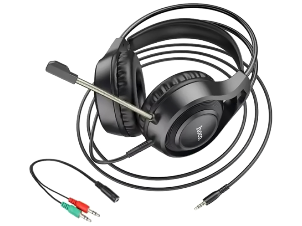 Игровые Наушники Hoco W106 Tiger мятая упаковка, Черный