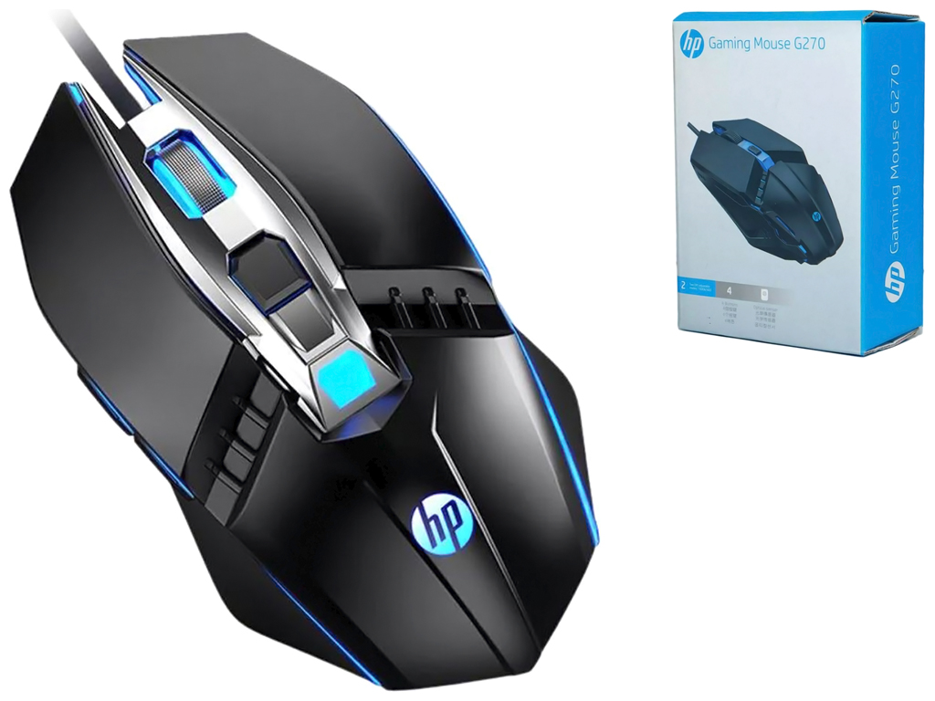 USB Мышь Игровая HP G270, Чёрный