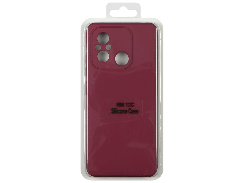 Чехол Silicone Cover Full Camera (A) для Xiaomi Redmi 12C, цвет 42.Maroon