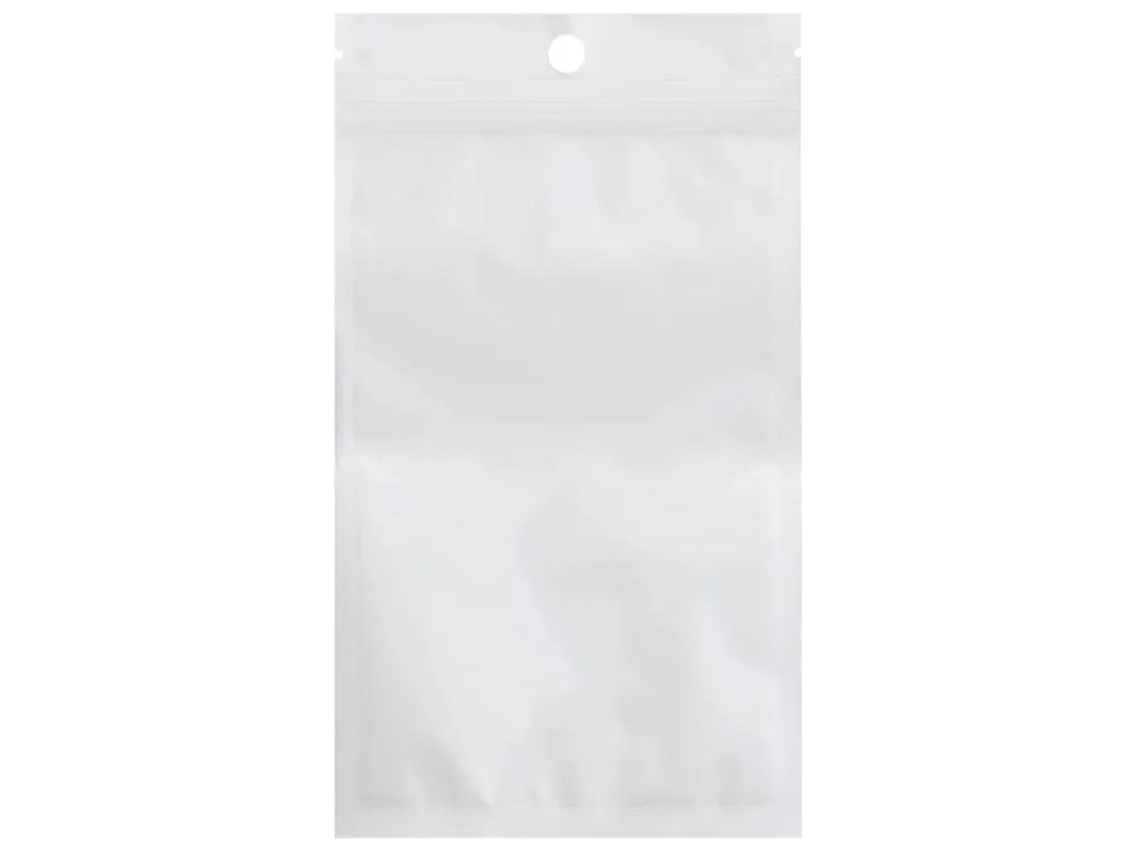 Кульки для упаковки, білі, 100шт, 12х21см 