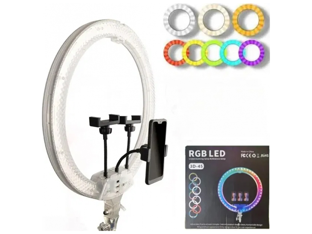 Лампа RGB Crystal 3D-45 45cm Remote, Цвет Прозрачный