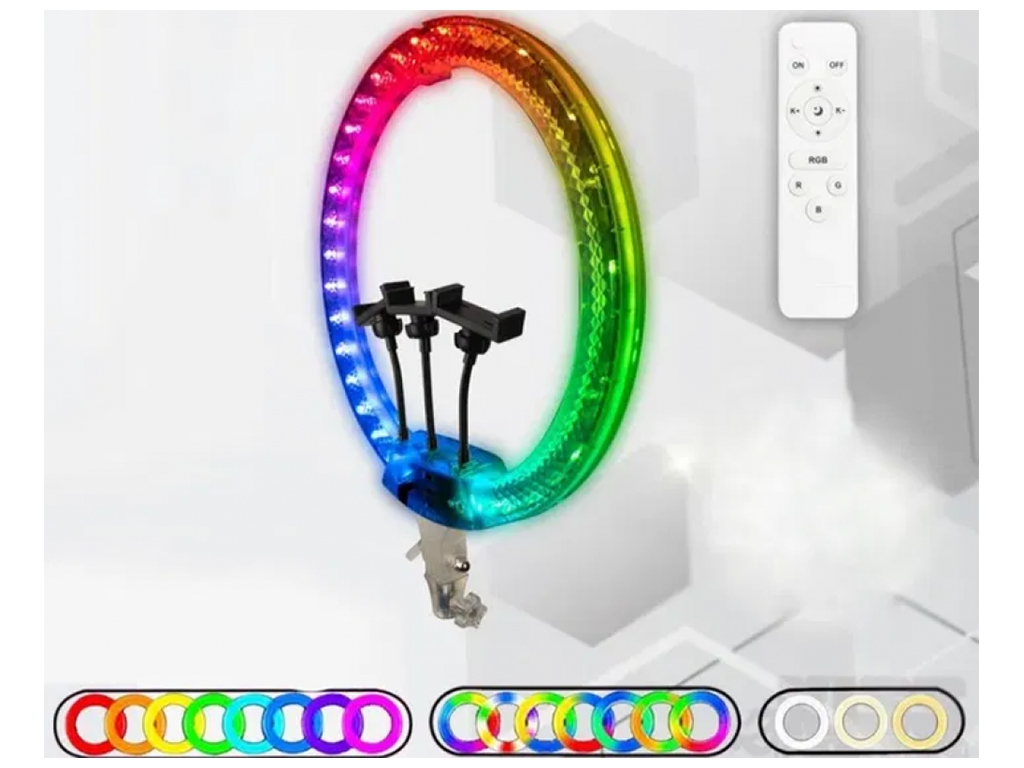 Лампа RGB Crystal 3D-45 45cm Remote, Цвет Прозрачный
