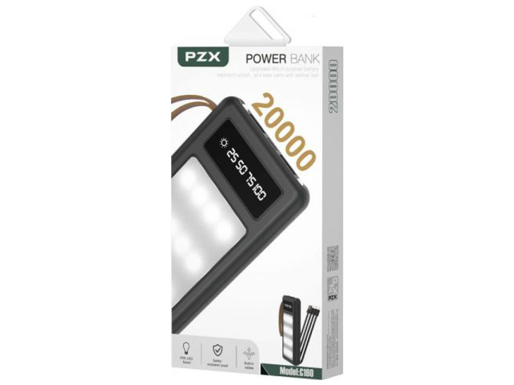 Power Bank Kingleen PZX C160 20000 mAh Цвет Черный