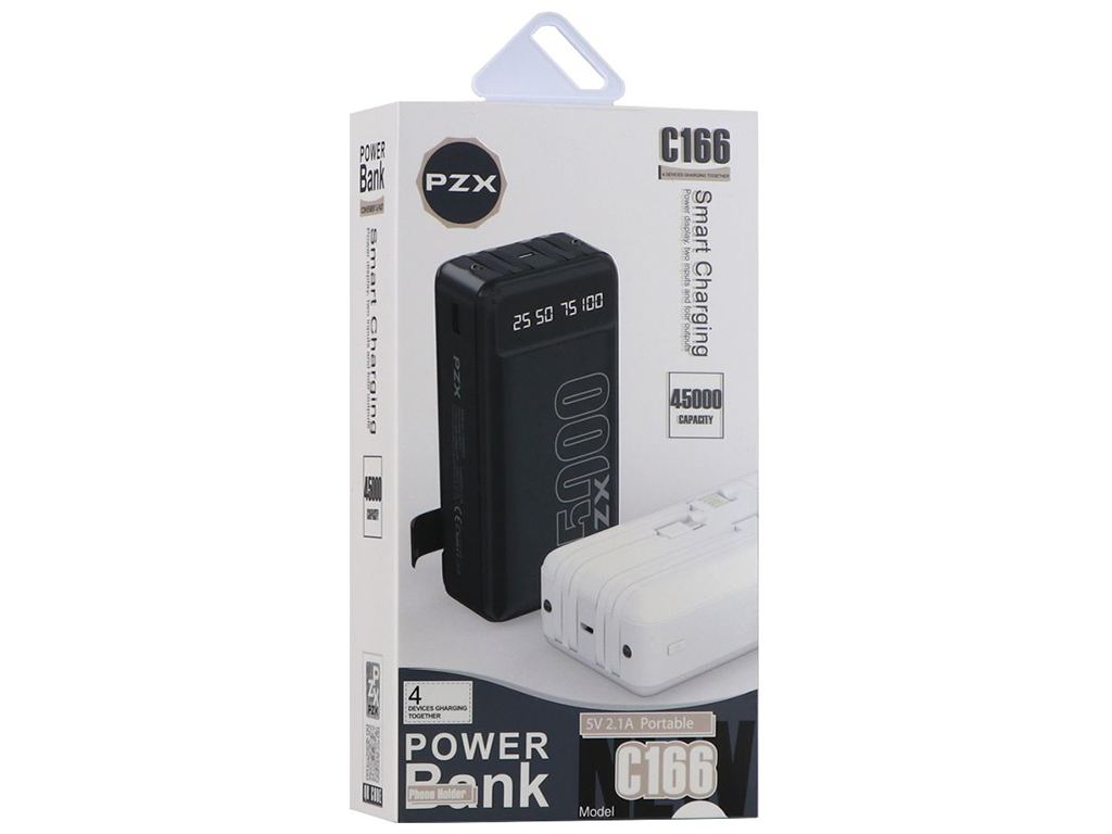Power Bank Kingleen PZX C166 45000 mAh Цвет Черный
