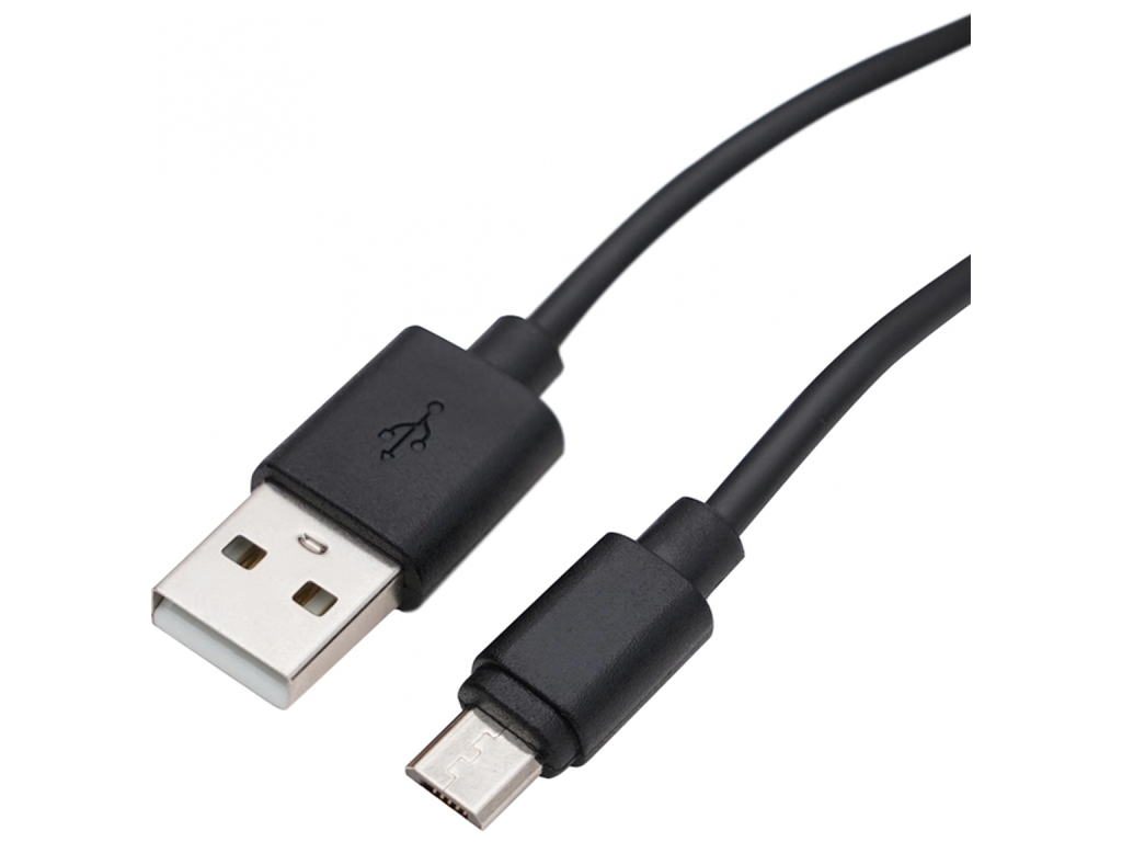 Кабель USB Micro Long connector 8мм 1m Тех.пак. Колір Чорний