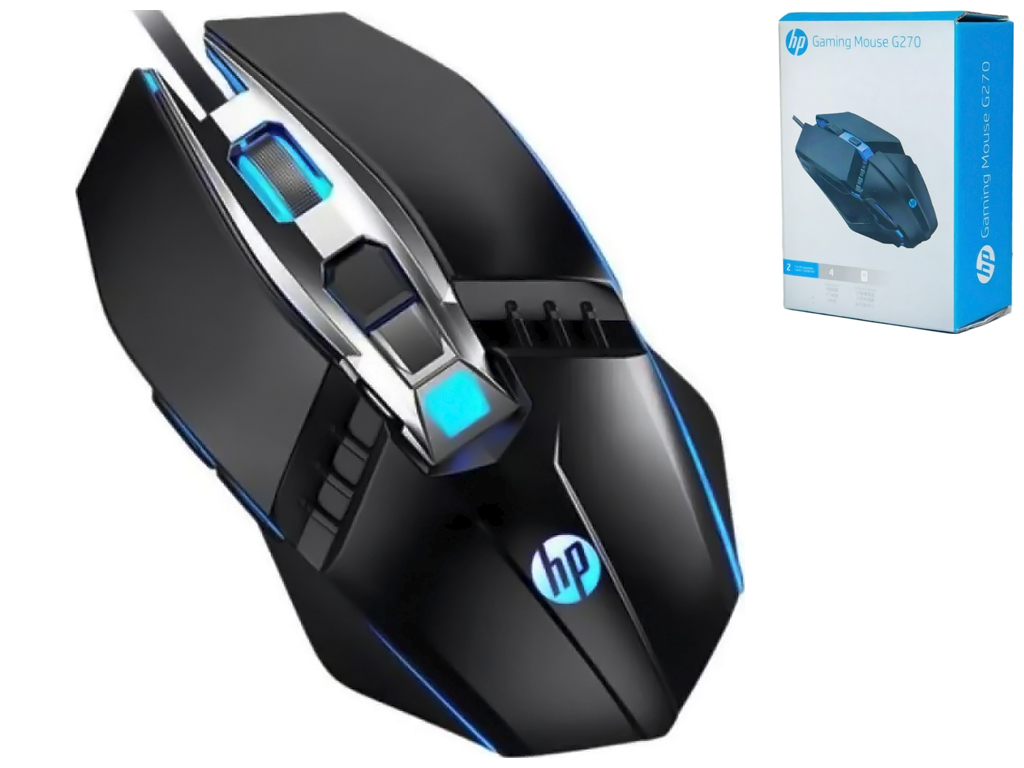 USB Мышь Игровая HP G270 мятая упаковка, цвет Черный