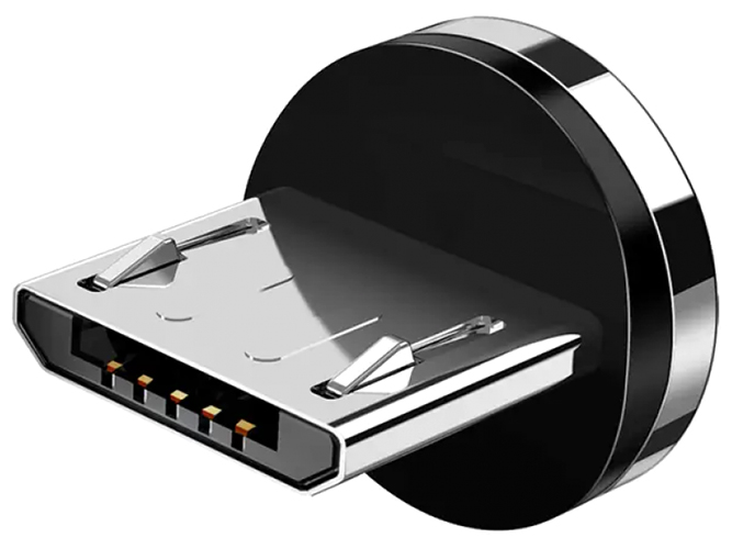 Конектор Magnetic Micro 5 pcs Тех.пак. Колір Сталевий