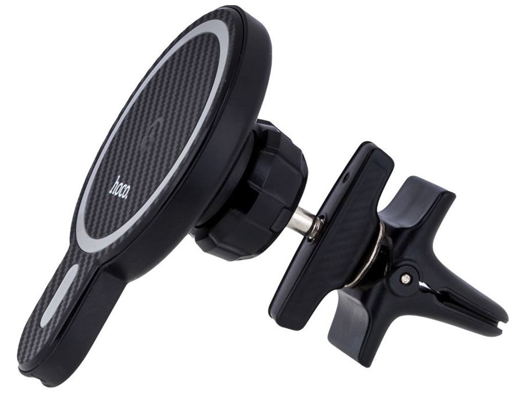 Автодержатель Hoco CA85 Magnetic Wireless 15W Мятая упаковка Цвет Черный