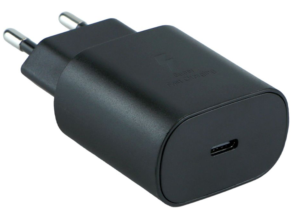 Сетевое Зарядное Устройство Samsung 1USB-C PD/QC 25W+Type-C to Type-C 1:1 Цвет Черный