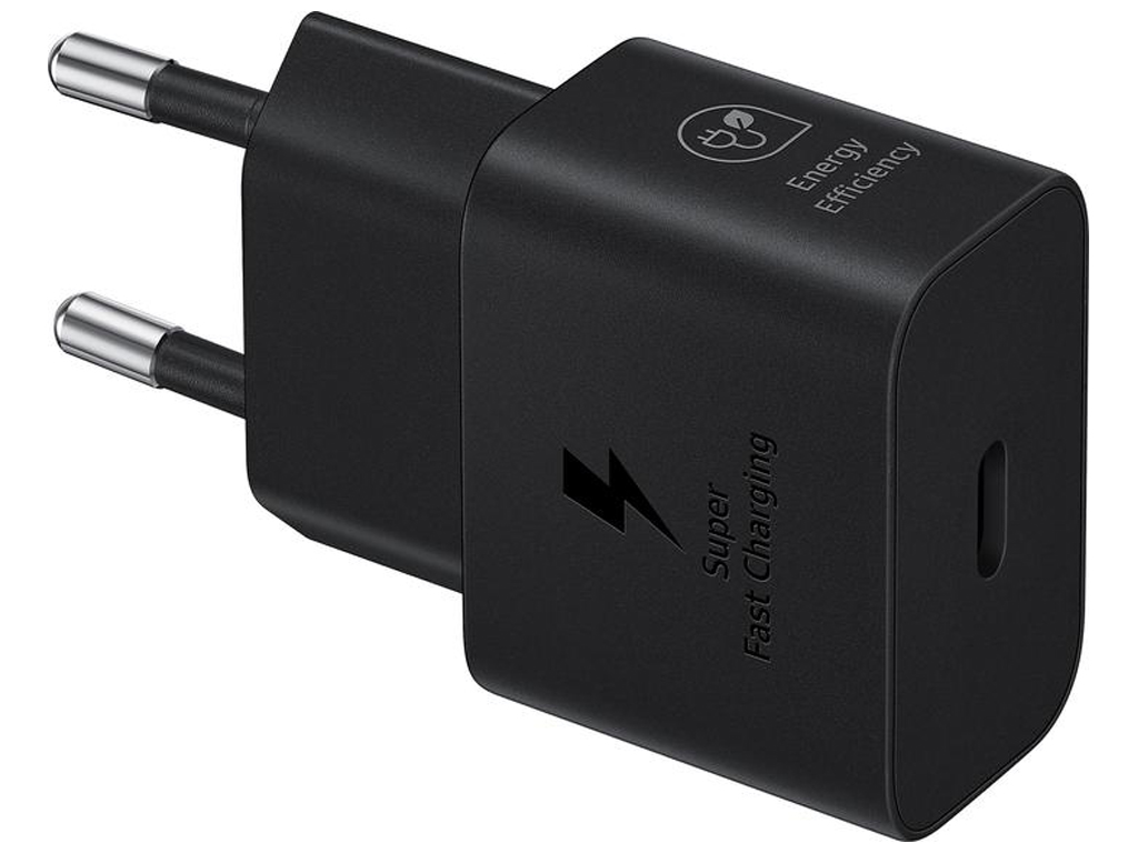 Зарядний пристрій Samsung 25w type-c 1:1, швидка зарядка, колір чорний