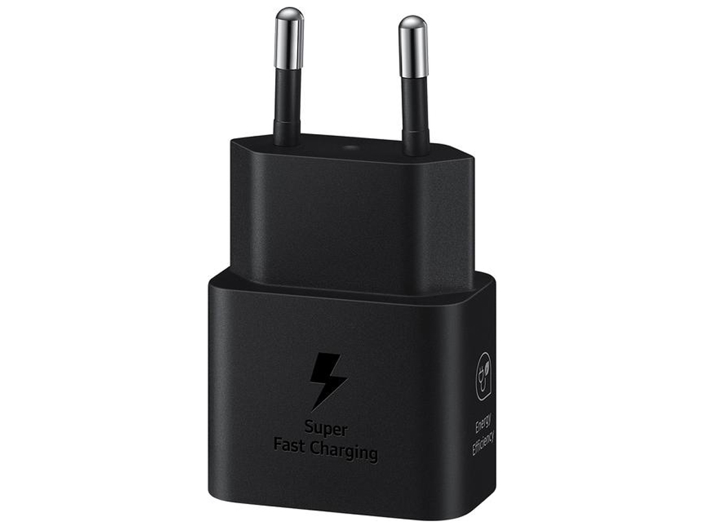 Зарядний пристрій Samsung 25w type-c 1:1, швидка зарядка, колір чорний