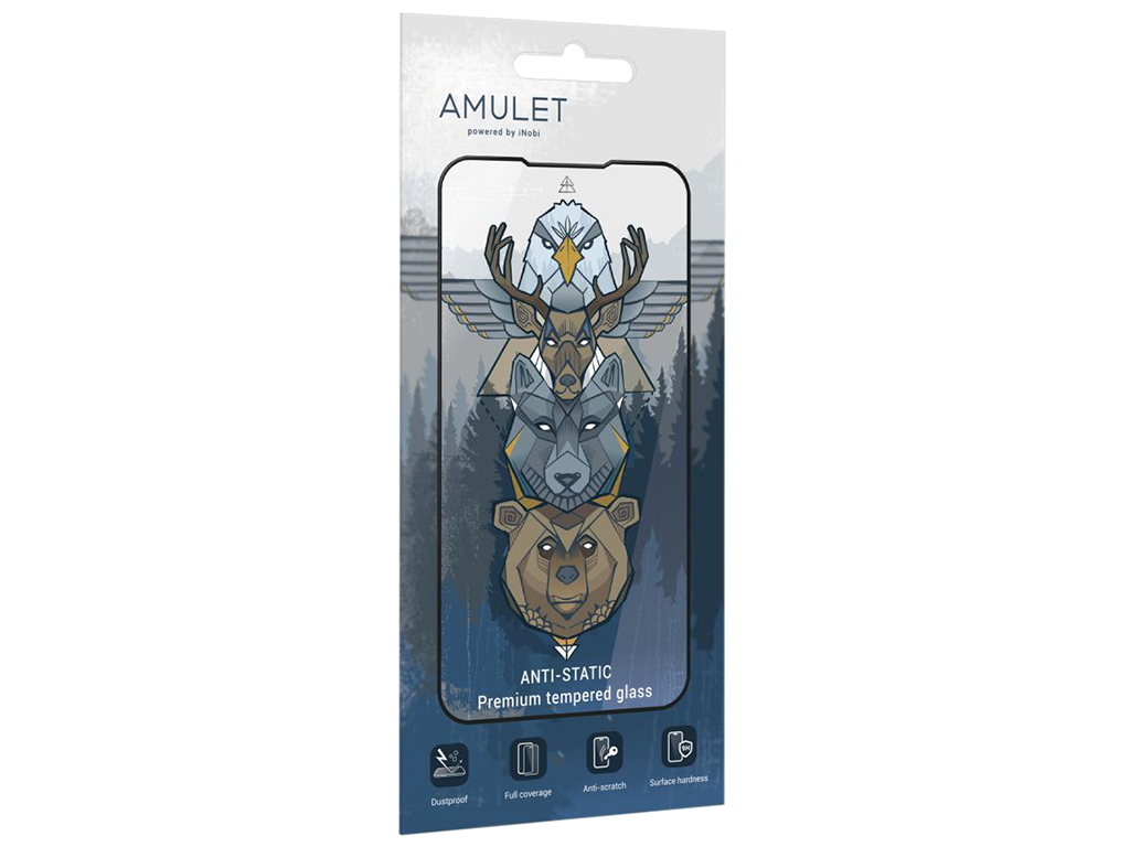Защитное стекло AMULET 2.5D HD Antistatic for iPhone 7 / 8, Цвет Черный