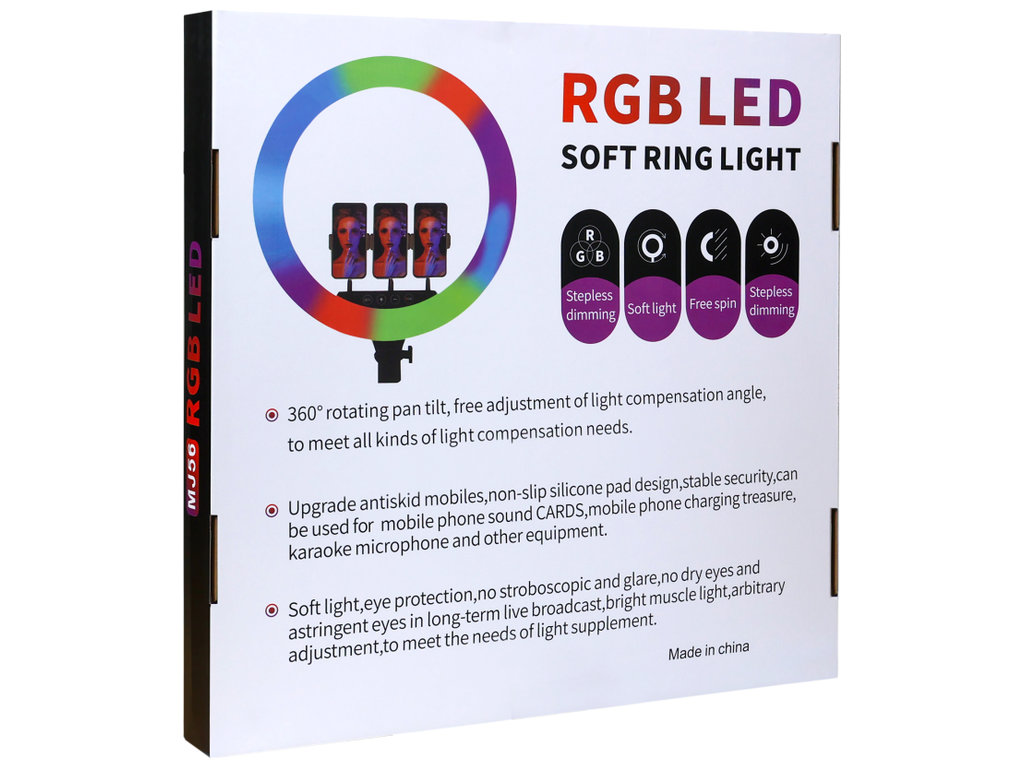 Лампа Stick Lamp B, RGB, LED, USB, пластик, 557х45х80мм, цвет черный, мятая упаковка