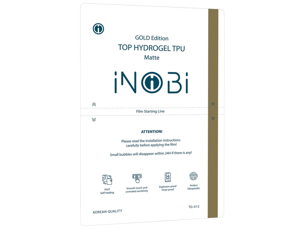 Гидрогель плёнка для планшета iNobi Gold TG-012, матовая, 200×300мм (цена за 1шт)